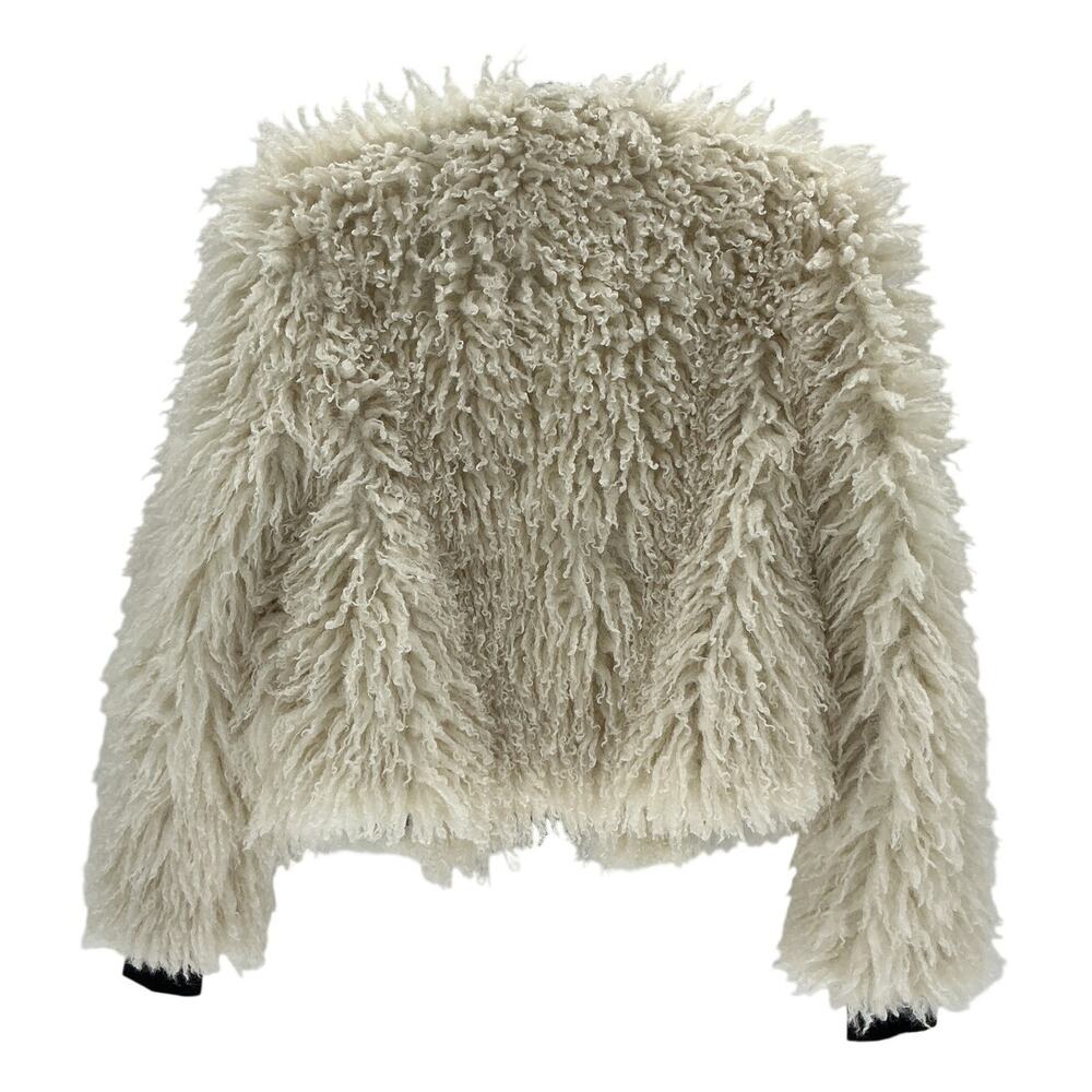 Sam Shaggy White Kiki Jacket Size S - Picture 3 of 4